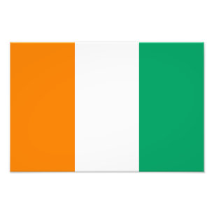 Ivory Coast Flag Photo Print