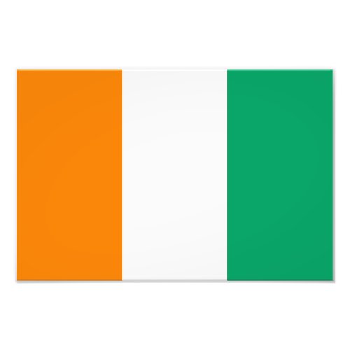 Ivory Coast Flag Photo Print