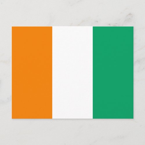 Ivory Coast Flag Postcard