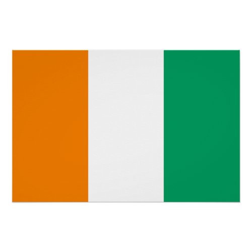 Ivory Coast Flag Poster