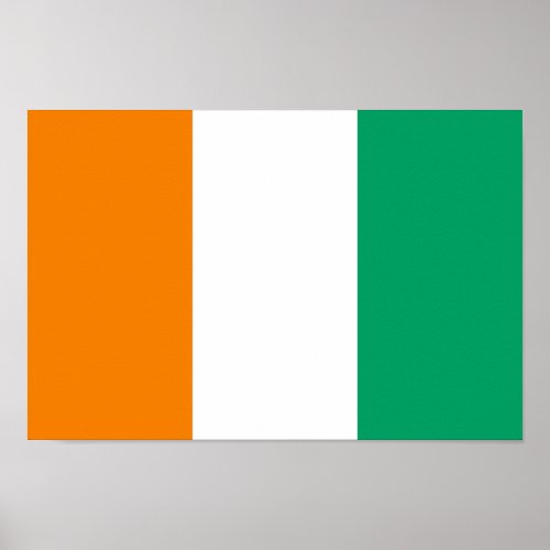 Ivory Coast Flag Poster