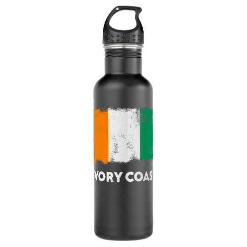 Ivory Coast Flag Premium  Stainless Steel Water Bottle