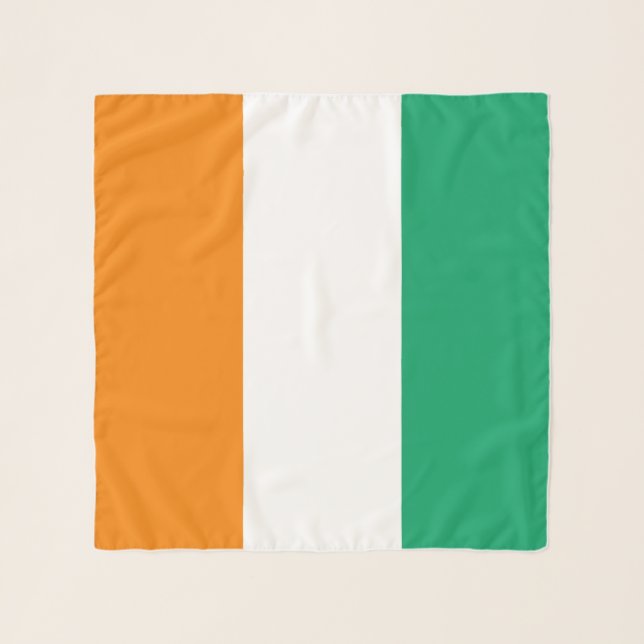 Ivory Coast Flag Scarf (Front)