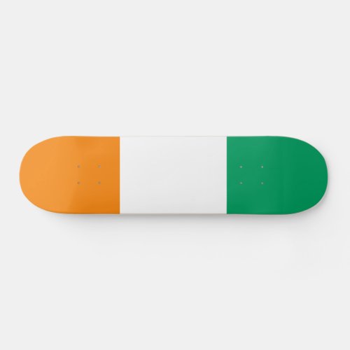 Ivory Coast Flag Skateboard