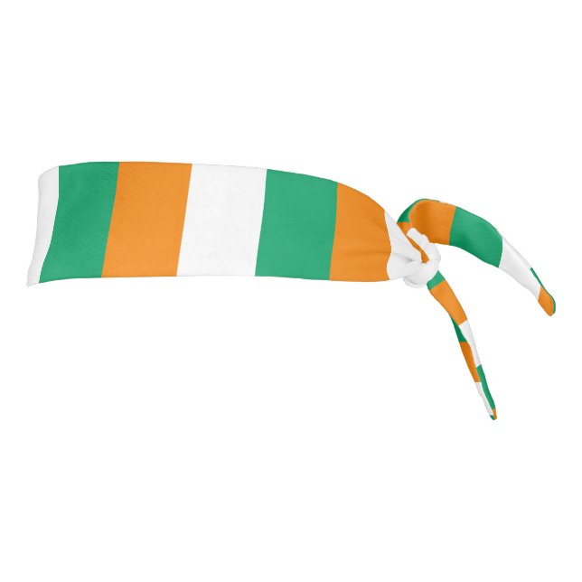 Ivory Coast Flag Tie Headband (Rotate 90)