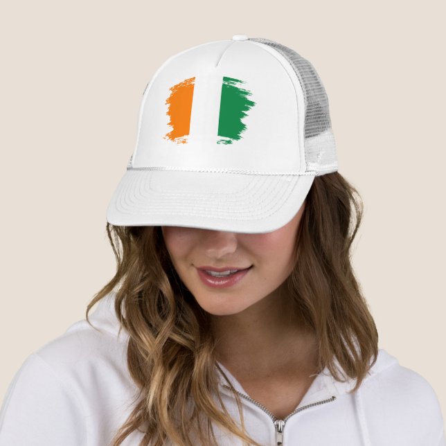 Ivory Coast flag Trucker Hat (In Situ)