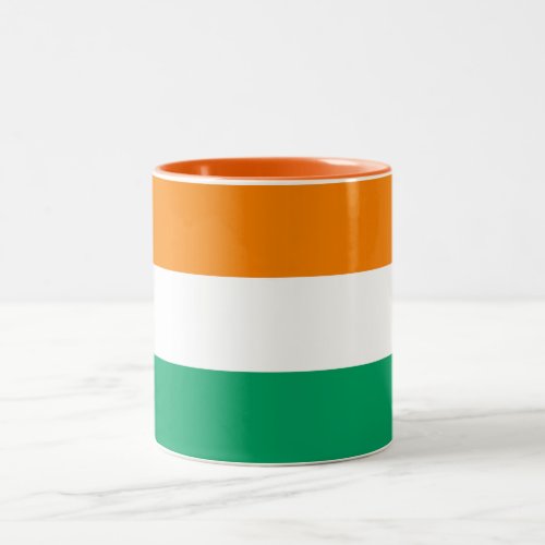 Ivory Coast Flag Two_Tone Coffee Mug