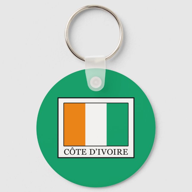 Ivory Coast Keychain (Front)