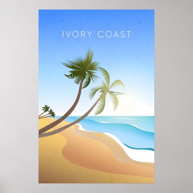 Ivory Coast Minimal Travel Poster (Front)