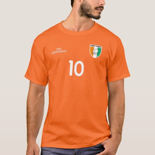 Ivory Coast National Football Team Soccer Retro T_Shirt