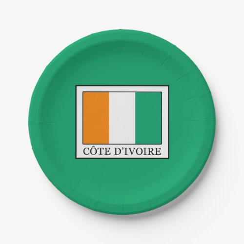 Ivory Coast Paper Plates