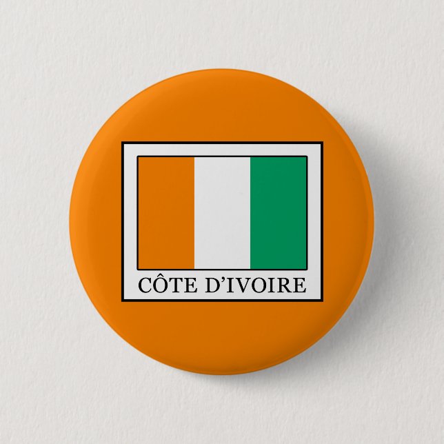Ivory Coast Pinback Button (Front)