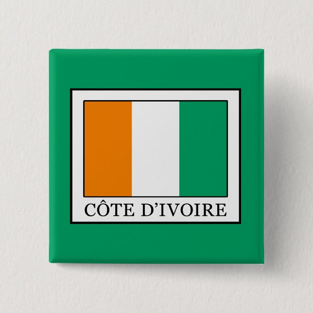 Ivory Coast Pinback Button (Front)