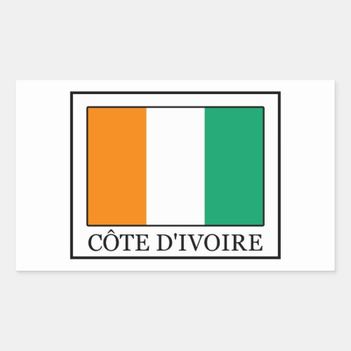 Ivory Coast Rectangular Sticker