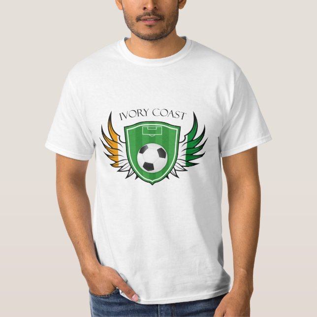 Ivory Coast Soccer Ball Football T-Shirt (Front)
