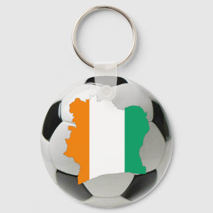 Ivory Coast soccer Keychain