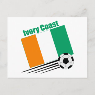 Ivory Coast Soccer Team Postcard