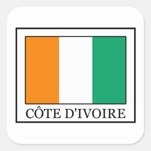 Ivory Coast Square Sticker
