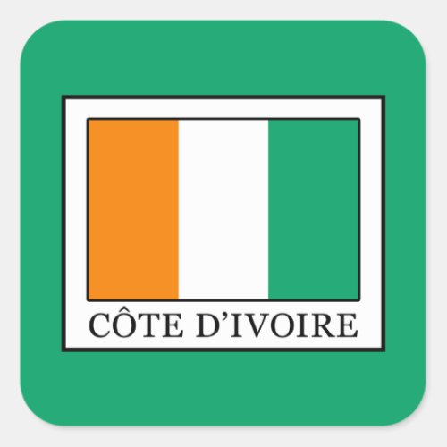 Ivory Coast Square Sticker