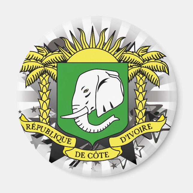 Ivory Coast Star Magnet (Front)