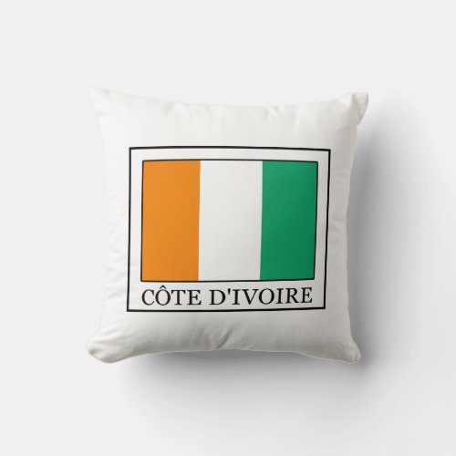Ivory Coast Throw Pillow