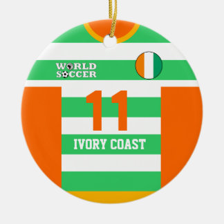 Ivory Coast World Soccer Jersey Ornament