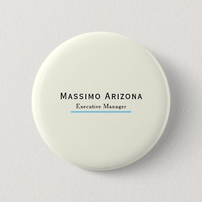 Ivory Color Plain Modern Minimalist  Button (Front)