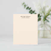 Ivory Color Plain Professional Modern Minimalist (Standing Front)