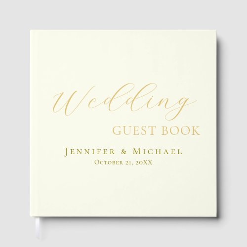 Ivory Color Simple Minimalist Modern Plain Wedding