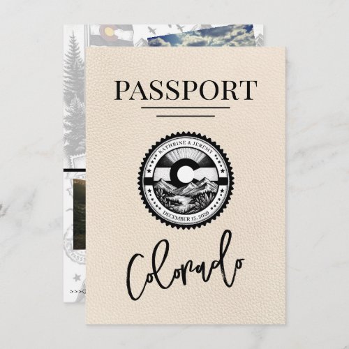 Ivory Colorado Passport Save The Date