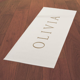 Have Some Fun With It - Cream Yoga Mat
