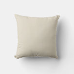 Ivory Cream Solid Accent Outdoor Pillow at Zazzle