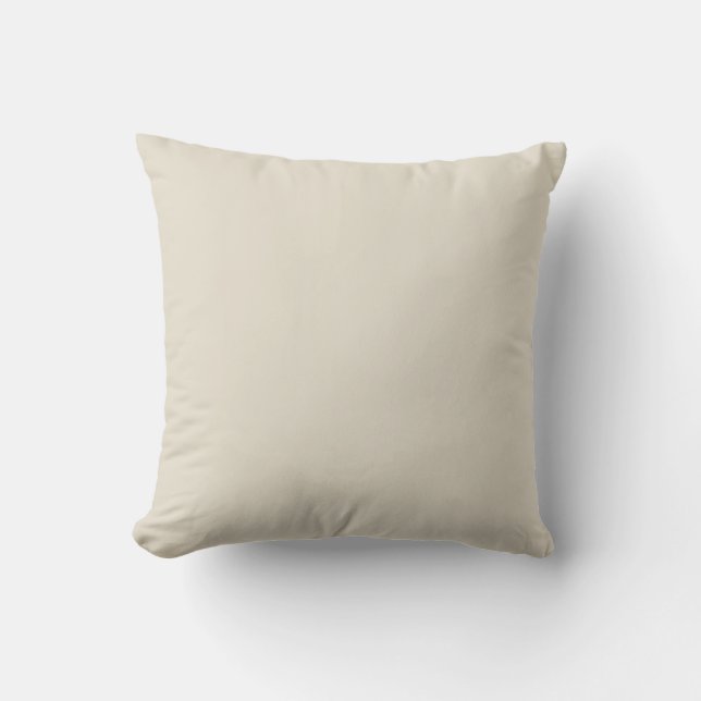 Ivory Cream Solid Accent Outdoor Pillow (Front)