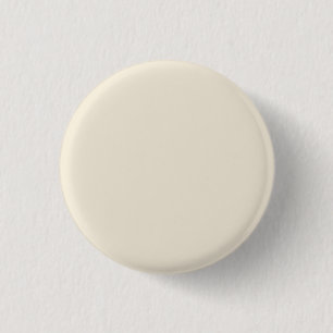Ivory Cream Solid Blank Neutral Custom Template Pinback Button