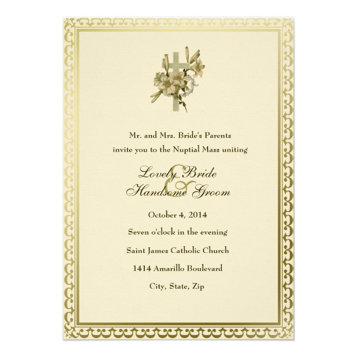 Catholic Wedding Invitations, Announcements, & Invites