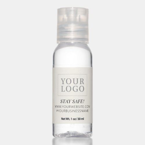Ivory Custom Business Logo Hand Sanitizer Bottle