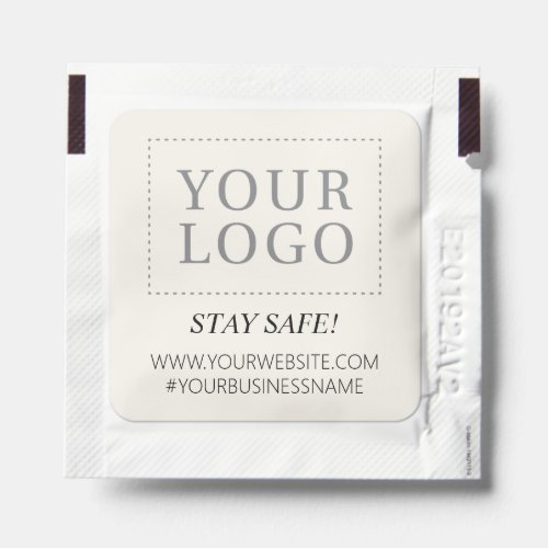 Ivory Custom Business Logo Hand Sanitizer Packet