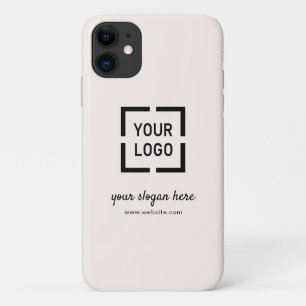 Ivory Custom Logo branded promotional iPhone 11 Case