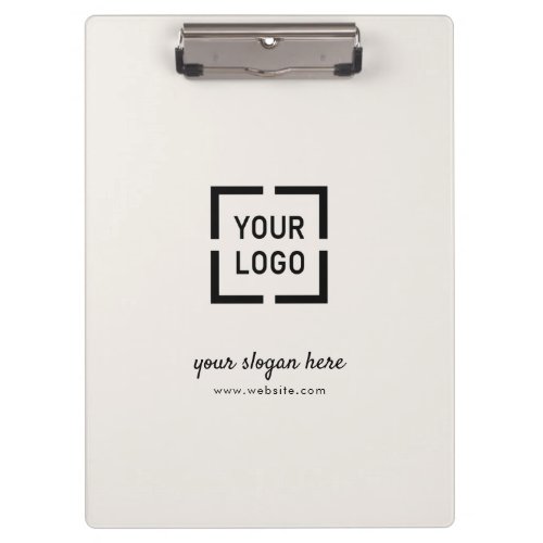 Ivory Custom Logo business branded Clipboard