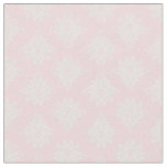 Ivory Damask on Light Pink Fabric