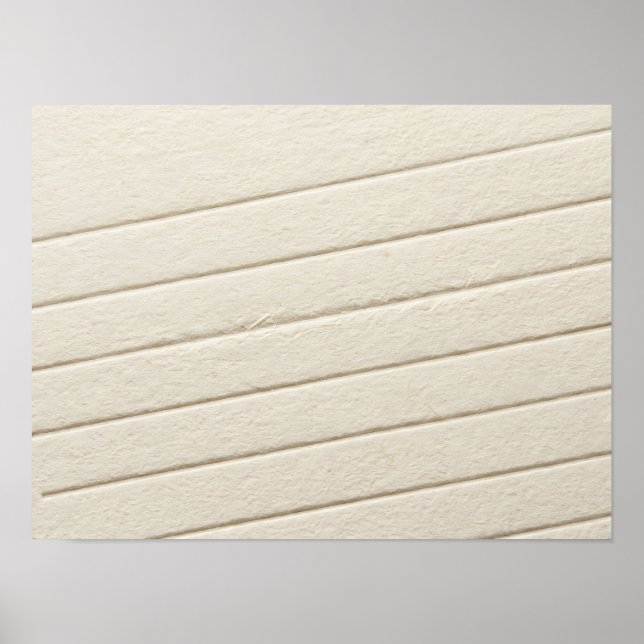 Ivory Debossed Line Paper Texture Poster (Front)