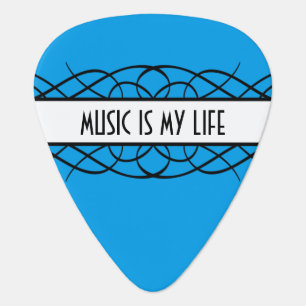 Ivory Deco Flourish Guitar Pick