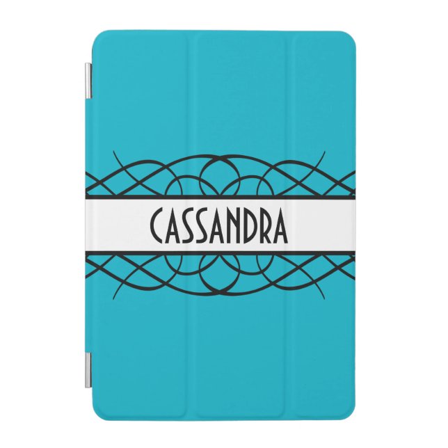 Ivory Deco Flourish iPad Mini Cover (Front)