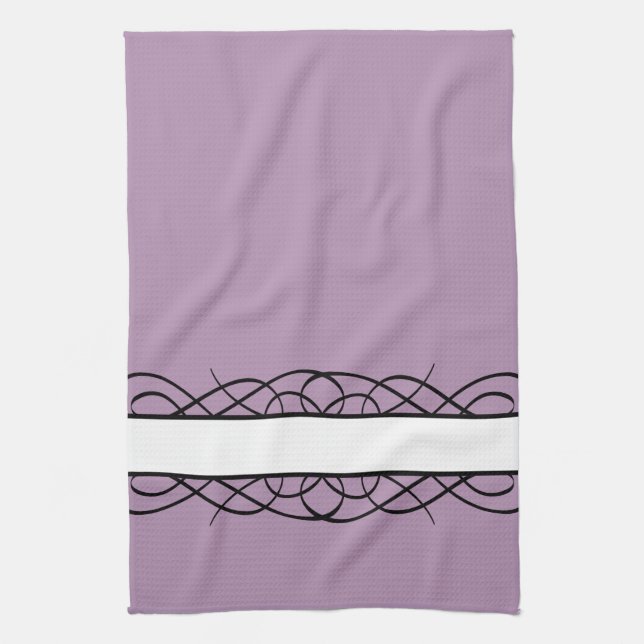 Ivory Deco Flourish Towel (Vertical)