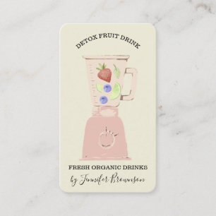 Ivory Detox Fresh Fruits Drink Blender Business Card