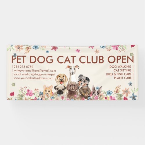 Ivory Dog Boutique Breeds Puppies Open Party Banner