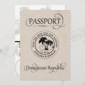 Ivory Dominican Republic Passport Save the Date (Front/Back)