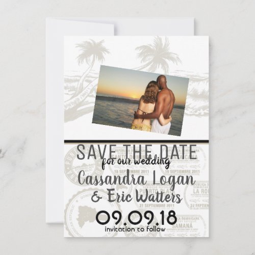 Ivory Dominican Republic Passport Save the Date