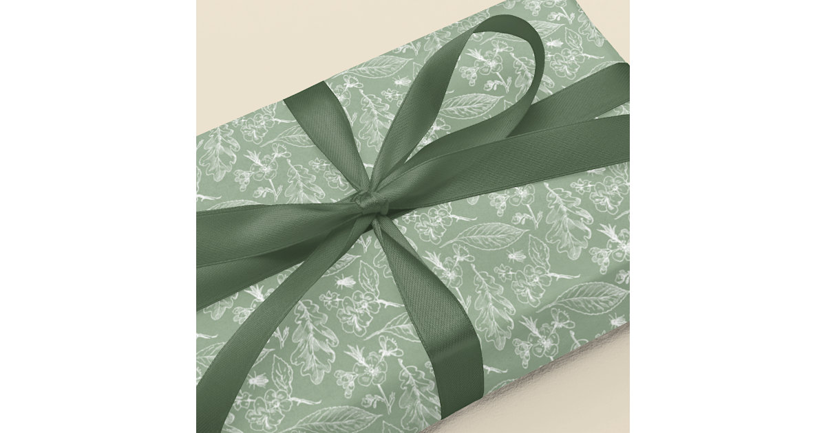 Dark Forest Green Matte Wrapping Paper, Zazzle