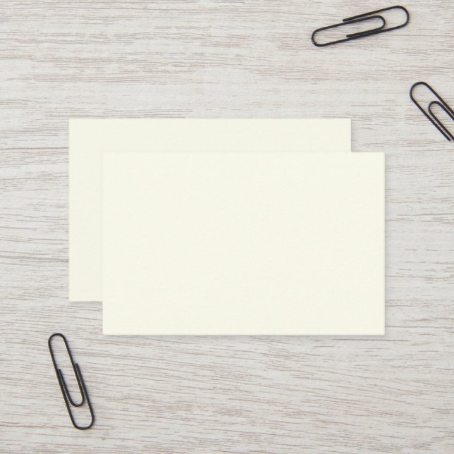 Ivory European Business Card (Front/Back In Situ)